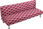 ele ELEOPTION Sofa Cover Without Armrests, Modern Print Sofa Cover 3 Seater Without Armrest Stretch Couch Cover Armless Sofa Bed Cover for Folding Sofa Bed Without Armrests, 180-210 cm