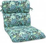 Pillow Perfect Outdoor Pretty Paisley Rounded Corners tooli padi, merev&auml;e v&auml;rvi