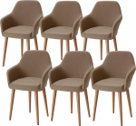 Alishomtll Stretch Chair Covers, komplekt 6, tugitooli katted, tool Covers koos k&auml;etugedega, eemaldatav, pestav kaitsev kate kontoritoolide, s&ouml;&ouml;gitoa toolide jaoks, kate k&ouml;&ouml;gi, banketi, pulmade jaoks.