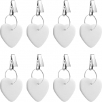 Laudlinade kaaluklambrid Lauaklambrid v&auml;litingimustes pulmapeo piknikuks Marmor valge 8 Pack