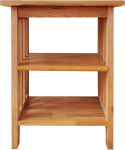 Aurotrice Tammepuust k&uuml;ljelaud 2 riiulit Voodilaua k&uuml;ljelaud Ruutraam Country Style 40 x 30 x 54 cm Suur ruumi