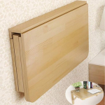 Kokkupandav k&ouml;&ouml;gilaud m&auml;nnipuidust seinale kokkupandav laud, &uuml;mardatud nurgad ja seinatisk, s&ouml;&ouml;gilaud, laud, mitmeotstarbeline laud, hommikus&ouml;&ouml;gilaud, &uuml;mardatud nurgad, arvutilaud