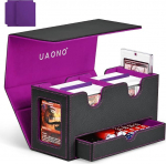 MTG Deck Box koos 2 Commander Display ja Cube Tray, patenteeritud disain, Double Deck Box 250+ &uuml;he tasku kaardid, nahast magnetiline kaartide hoiukast sobib TCG CCG Magic Cards