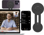 imluckies magnetiline s&uuml;learvuti mobiiltelefoni hoidja, 180&deg; reguleeritav l&auml;bip&auml;&auml;sukaamera kinnitus, Magsafe'iga &uuml;hilduv Magsafe'ile iOS 16 macOS 13 Ventura iPhone 15 14 12-seeria jaoks, must
