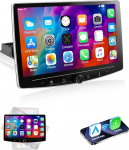 ESSGOO Single DIN Android14 autoraadio juhtmevaba Carplay ja Android autoga, 10,1-tolline IPS HD puuteekraan MP5 autokuvar 4 + 64 GB raadiovastuv&otilde;tja Bluetooth Mirror Link FM USB WiFi-ga