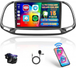 Hikity 2+64G autoraadio Android Fiat Doblo 2015/YENI KASA 2015 juhtmevaba Carplay Android auto peeglilink, 9-tolline puuteekraaniga raadio koos GPS WiFi Bluetooth EQ FM RDS SWC tagurduskaameraga