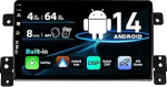 SXAUTO Android 13 IPS autoraadio sobib Suzuki Grand Vitara (2005-2015) - Sisseehitatud Carplay/Android Car/DSP - Tagurduskaamera + MIC - 4G + 64G - DAB 360-kaamera SWC Fast-Boot AHD 4G BT - 2 DIN 9