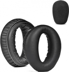 Levigo proteiinist nahast k&otilde;rvaklappide asendusk&otilde;rvaklapid koos mikrofoni k&auml;snaga Lightspeed Zulu/Sierra/Zulu.2/Zulu PFX lennunduse k&otilde;rvaklappide jaoks, k&otilde;rvaklappide remondi osad