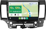 KEC [4G+64G] IPS 10.1" Android 15 Autoradio F&uuml;r Mitsubishi Lancer 2008-2016 mit navi Octa Core-[Eingebauter CarPlay/Android Auto/DSP/Mirror Link/GPS Navi/360 Camera/Bluetooth 5.0/WiFi/USB