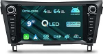 8-tuumaline autoraadio Nissan Rogue Qashqai X-Trail (T32) 2014-2018, 9-tolline stereoraadio 4+64GB peaseadme juhtmevaba CarPlay/Android auto Bluetooth 4G LTE DSP RDS FM/AM SWC valikuline DAB