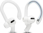 WC HookZ Pro - reguleeritavad k&otilde;rvaklambrid, mis &uuml;hilduvad AirPods Pro 1, 2 ja 3 Wicked Cushions'i poolt | Paindlik s&uuml;damik kohandatud sobivuse, turvalisuse ja mugavuse tagamiseks - patenditaotlusel | Valge