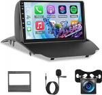 2G+64G Android autoraadio Ford Ecosport 2013-2017, 9-tolline puuteekraaniga raadio traadita Carplay & Android Car/WiFi/GPS/Bluetooth4.0/EQ/FM RDS raadio + tagurduskaamera + mikrofon