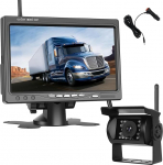 Hikity digitaalne tagurduskaamera traadita komplekt, 7-tolline LCD monitor IP68 veekindel &ouml;ise n&auml;gemise tagurduskaamera matkaauto, haagissuvila, veoauto, bussi, kaubiku jaoks (12-36 Volt)