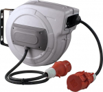 as - Schwabe Automaatne kaablirull 10 m H07RN-F 5G1.5, CEE-pistik, 180&deg; p&ouml;&ouml;ratav, 1 m kaabel CEE-liitmikuga, 400 V/16 A/5-pin, max. 7 kW, IP44, 12648