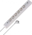 Brennenstuhl 6-kohaline vooluv&otilde;rk koos USB- ja liigpingekaitsefunktsiooniga (mitmekordne pistikupesa 1x USB C PD 20W kiirlaadimiseks ja 1x USB A 20W, l&uuml;liti, 2 m pikkune kaabel) Valge