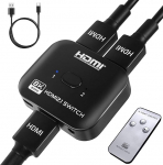 TCNEWCL 8K 60Hz HDMI Switch Splitter 2 in 1 Out koos toitekaabliga, 4K 120Hz HDMI Splitter TV/PC/Laptop/DVD/PS4/PS5/Xbox/TV Stick/Blu-Ray Player/Projektor jaoks