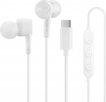 PALOVUE USB C k&otilde;rvaklapid, C-t&uuml;&uuml;pi k&otilde;rvaklapid mikrofoni ja helitugevuse regulaatoriga, &uuml;hilduvad Google Pixel, Samsung, Oneplus, Huawei, Sony, MacBook, SoundFlow, valge