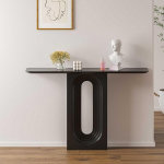 Moderner Konsolen-Akzenttisch f&uuml;r den Eingangsbereich, Eingangstisch mit geometrischem Sockel, Sofatisch hinter der Couch, Akzenttische f&uuml;r den Wohnzimmerflur