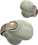 JVC Nearphones HA-NP1T-GN K&otilde;rvaklappide disain - P&auml;rlmutter juhtmevabad k&otilde;rvaklapid Mugav istuvus Multipoint &uuml;hendus Bluetooth 5.3 ja kuni 24 tundi kestev aku - Pearl Edition Salty Olive