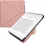 kwmobile Case Compatible with Kobo Kobo Libra Colour/Tolino Vision Colour Case - Faux Leather Case - eReader Protective Case - Cover Rose Gold
