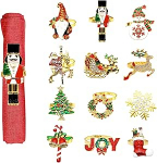 Salvr&auml;tikur&otilde;ngad j&otilde;ulud, 12 salvr&auml;tikuhoidja pakett, kuldne hirvep&auml;rg, salvr&auml;tikur&otilde;ngad, elegantsed salvr&auml;tikukinnitused j&otilde;uludeks, t&auml;nup&uuml;haks, pulmapeoks, kaasaegseks lauakaunistuseks