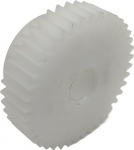 GTPBAO 1 tk, 1 moodul, 66 hammast, POM hammasratas astmega, 8 mm hammaste paksus, sirged hambad, hammasratas, 1 m, 66 hammast, plastist, silindriline spiraalrattarattad (6 mm)