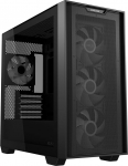 ASUS A21 Plus TG ARGB Black microATX PC Case (Pre-Installed ARGB Fans, Mesh Front Panel, Compatible with Hidden Port Motherboards, 360mm Radiators, 380mm Graphics, Black)