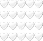 CALLARON 20 St&uuml;ck Durchsichtige Bef&uuml;llbare Herz Kugeln aus Kunststoff 6cm f&uuml;r Valentinstag und Selbstgemacht Dekorationen 20 St&uuml;ck Durchsichtige Bef&uuml;llbare Herz Kugeln aus Kunststoff 6cm f&uuml;r Valentinstag und Selbstgemacht Dekorationen
