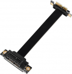 GINTOOYUN PCIE 1 x pikenduskaabel 90 kraadi PCI Express 3.0 1 x pistikupesa kuni emane &uuml;lemine traadita v&otilde;rgukaart helikaardi &uuml;henduskaabel (10 cm, pesa 90&deg; &uuml;lespoole) (10 cm)