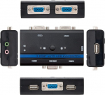 VGA USB KVM SWITCH kaabel 1U - 2PC