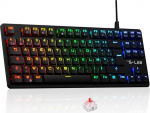 G-Lab Keyz Platinium TKL - mehaaniline klaviatuur Red Switch Outemu Low Profile AZERTY - Gamer Keyboard TKL Ultra Thin, RGB & Keys, 100% kohandatav, Anti-Ghosting Total - PC/PS4/PS5/Xbox - uus