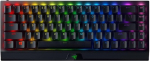 Razer BlackWidow V3 Mini HyperSpeed (kollane l&uuml;liti) - juhtmevaba 65% mehaaniline m&auml;nguklaviatuur (vaikne mehaaniline l&uuml;liti, Bluetooth, USB-C) QWERTY US-Layout, must