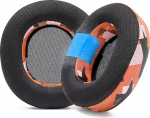 WC Freeze Nova Pro Wireless - Cooling Gel Ear Pads for Arctis Nova Pro Wireless & Nova Elite (ei sobi teistele mudelitele) by Wicked Cushions, Extra paks ja mugav | Orange Prismad