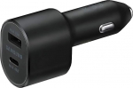 Samsung EP-L5300XBEGWW topelt autolaadija 45W + 15W kahe pordi mustaga