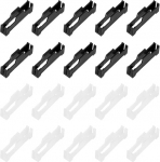 hankekaart 40 St&uuml;ck Servo-Verl&auml;ngerungskabel-Clips, Servo-Kabel, Sicherheitsverbinder, Blei-Draht-Schnallenschloss f&uuml;r ferngesteuertes Auto, Flugzeug, Boot, DIY-Y-Adapterkabel, schwarz/wei&szlig;