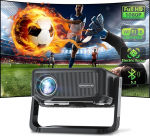 Mini projektor 4K toetatud 360&deg; p&ouml;&ouml;ratav/3S mootor fookus: 25000LM 1080P HD, videoprojektor WiFi6 Bluetooth 5.2 projektor 70% Zoom: trapetsiaalne korrektsioon ONOAYO projektor v&auml;ljas kodukino HDMI/TV