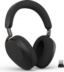 Jabra Evolve3 85 juhtmevabad Bluetooth-peakomplektid mikrofoniga kontorisse, USB-A, AI h&auml;&auml;lk&otilde;ne, adaptiivne aktiivne m&uuml;rasummutus, 25h aku, koosolekute rakenduste jaoks, musta v&auml;rvi