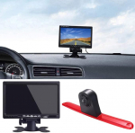 Kolmas 3. pidurituli tagurduskaamera pidurituli tagantj&auml;rele koos &ouml;ise n&auml;gemise veekindla + 7-tollise LCD-automonitori asendamine W906 Sprinter Viano Vito Transit Ducato Crafter T5 Master jaoks