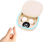 TWS traadita Bluetooth 5.4 v&auml;ikesed n&auml;htamatud mini k&otilde;rvaklapid In-Ear ENC m&uuml;ravastased pehmed k&otilde;rvaklapid mikro k&otilde;rvaklapid v&auml;iksematele k&otilde;rvadele peidetud pisikesed k&otilde;rvaklapid mikrofoniga iPhone'ile