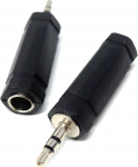 DRUT 1 tk 3,5 mm stereopistiku ja 6,35 mm stereopesa audioadapter 1 4" naissoost 1 8" isase k&otilde;rvaklappide mikrofonikaabli muundur h&otilde;bedane/must