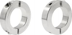 2 Pack Double Split Shaft Collar, SAFYY 304 roostevabast terasest, kaheosaline pingutuskaelus koos M6-kruvidega, 1" l&auml;bim&otilde;&otilde;duga