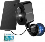 Juhtmevaba magnetiline turvakaamera v&auml;ljas 2K eraldusv&otilde;imega, 300&deg; p&ouml;&ouml;rlemisega, p&auml;ikesepaneeli toiteallikaga, pilvandmet&ouml;&ouml;tluse ja 64 GB m&auml;lukaardiga.