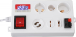 Denash LED Power Tester, multifunktsionaalne praeguse pinge m&otilde;&otilde;tmine, sobib B22 E14 E27 GU10 G4 kuni G12 G9 LAMPide alusele, t&auml;psus 0,2% vea servaga (EL pistik 85-265V)