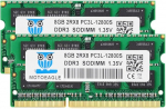 Motoeagle DDR3L 1600 MHz SODIMM 16GB Kit (2x8GB) PC3 PC3L 12800S 8GB 204-Pin puhverdamata mitte-ECC 1.35V CL11 2Rx8 Dual Rank s&uuml;learvuti m&auml;lu