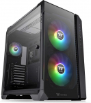 Thermaltake View 51 TG ARGB Edition Black | Arvutikarp | E-ATX &uuml;hilduv | 2 x eelpaigaldatud 200 mm ventilaatorid | 4 mm karastatud klaas | Must