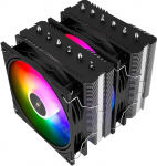 Thermalright Peerless Assassin 120 SE ARGB Black V3 CPU &otilde;hujahuti, 6 vaskist soojatoru, topelt-torni topeltventilaator, alumiiniumist jahutusplaadi kate, AM4/AM5, Intel LGA1851/1700/115X/1200 jaoks