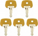 (Set mit 5 St&uuml;ck) Schl&uuml;ssel passend f&uuml;r Jungheinrich 702 rot elektrische Heftger&auml;t Z&uuml;ndschl&uuml;ssel 702 Fit f&uuml;r Mikrofon Fit f&uuml;r Komatsu