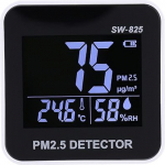 Bewinner Luftqualit&auml;tsmonitor PM2.5-Detektor, Digitale LED-Anzeige f&uuml;r Innen/Au&szlig;en, Echtzeit-Temperatur- und Luftfeuchtigkeitsmesser mit Alarm, Tragbares Taschenformat