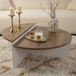 Dmora Feglino kohvilaud 90 x 60 x 35 cm pruun koos riiuliga
