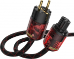 Hi-Fi toitejuhe 1.5m OFC High-End toitejuhe Topelt varjestatud High-End elektriline liin Schuko pistik IEC pistik Audiophile toitejuhe Hi-Fi seadmetele